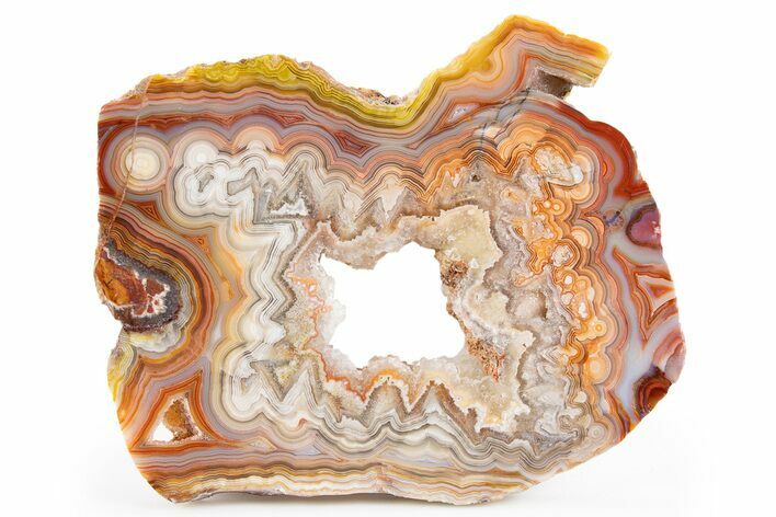 Polished Crazy Lace Agate Slab - Mexico #302116